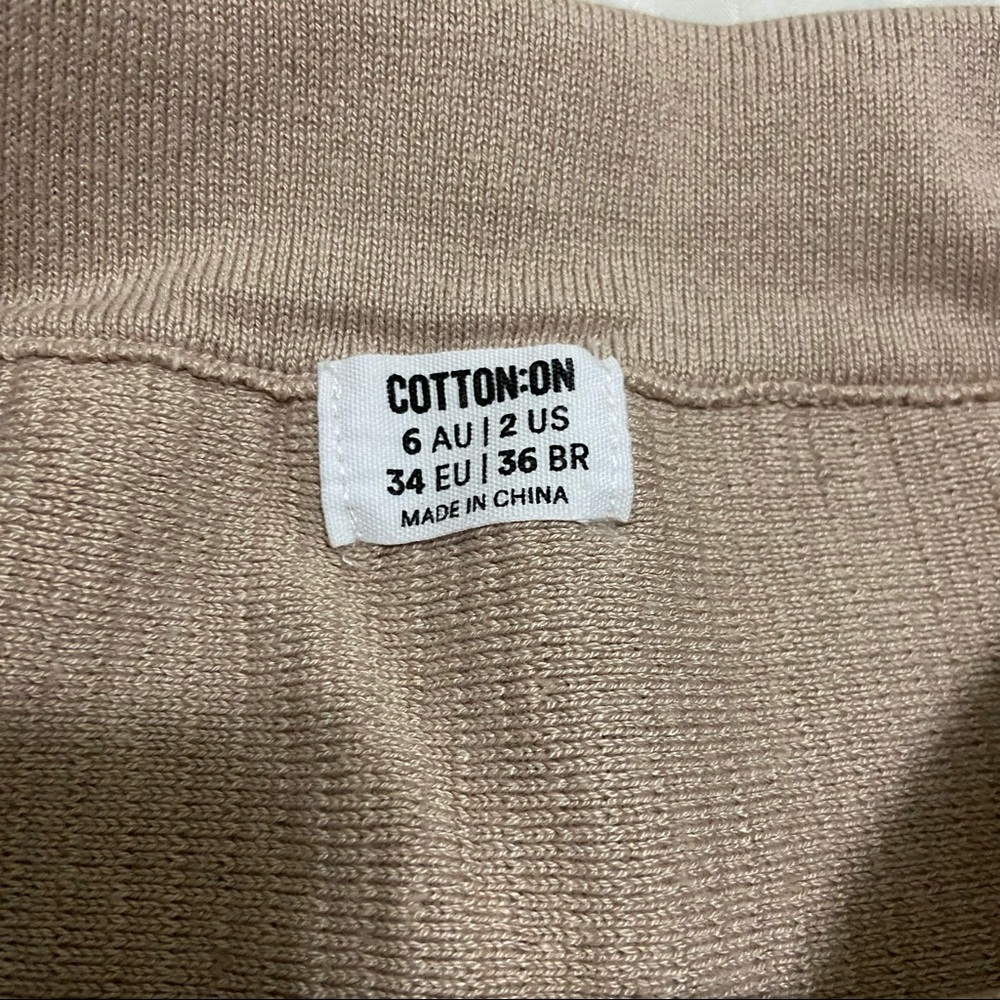 Tan Brown Ribbed Skirt - Picture 4 of 4